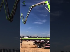 In 2019, Zoomlion remanufactured the used concrete boom truck 49 meters installed concrete pump