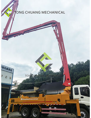 Yeniden Üretilmiş İkinci El Beton Pompası Kamyonu Putzmeister 38 Metre