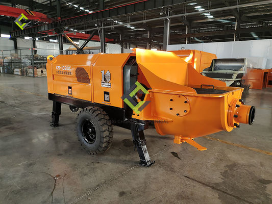 Dizel Tip Beton Sevk Pompası Sarı Renk