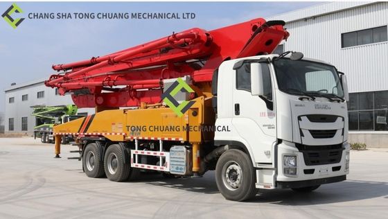 Altı Ülke Emisyon Standardı 47 Metre 3 Köprülü Beton Pompası Kamyonu