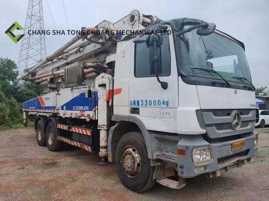 2011 yılında Zoomlion Mercedes Benz Şasi 47 M Beton Pompa Kamyonu 5 Silindir 5 direği