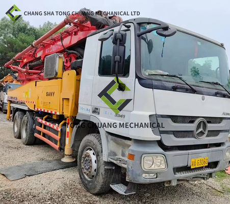 2011 yılında Sany Mercedes Benz Şasi 43 Metre Beton Pompa Kamyonu 5 Silindir 5 direği