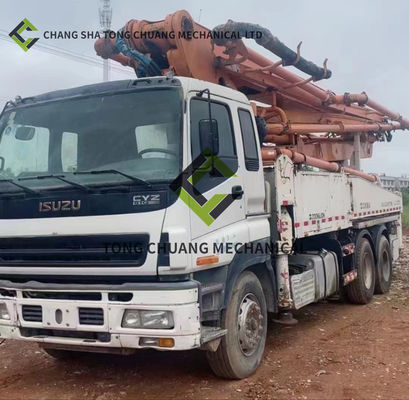 2013 Zoomlion ISUZU Şasi 40 M Beton Pompa Kamyonu 5 Silindir ve 5 direği