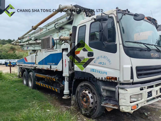 2011 Zoomlion ISUZU Şasi 38 M Beton Pompa Kamyonu 5 Silindir ve 5 direği