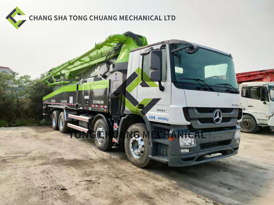 2014 Zoomlion Mercedes Benz Şasi Beton Pompa Kamyonu 52 Metre 6 Silindir 6 Çubuk