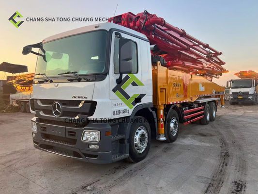 Sany Mercedes Benz Şasi 56 M Beton Pompa Kamyonu 6 Silindir 6 direği