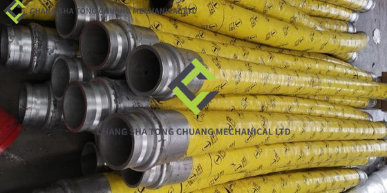 Sany Ağır Sanayi ve Zoomlion Ağır Sanayi Beton pompa kamyon kamyon monte pompa römork pompa aksesuarları 125B * 3000 çift uçlu 4 katmanlı çelik tel hortumu